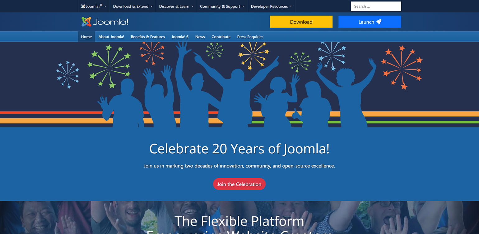 Joomla Content Management System (CMS) - try it! It's free!