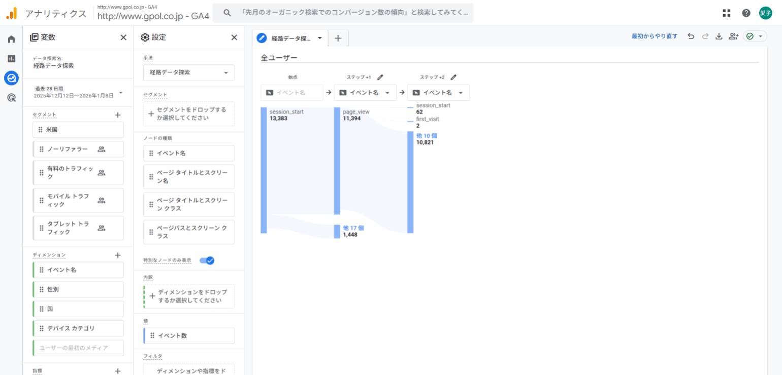 経路データ探索
