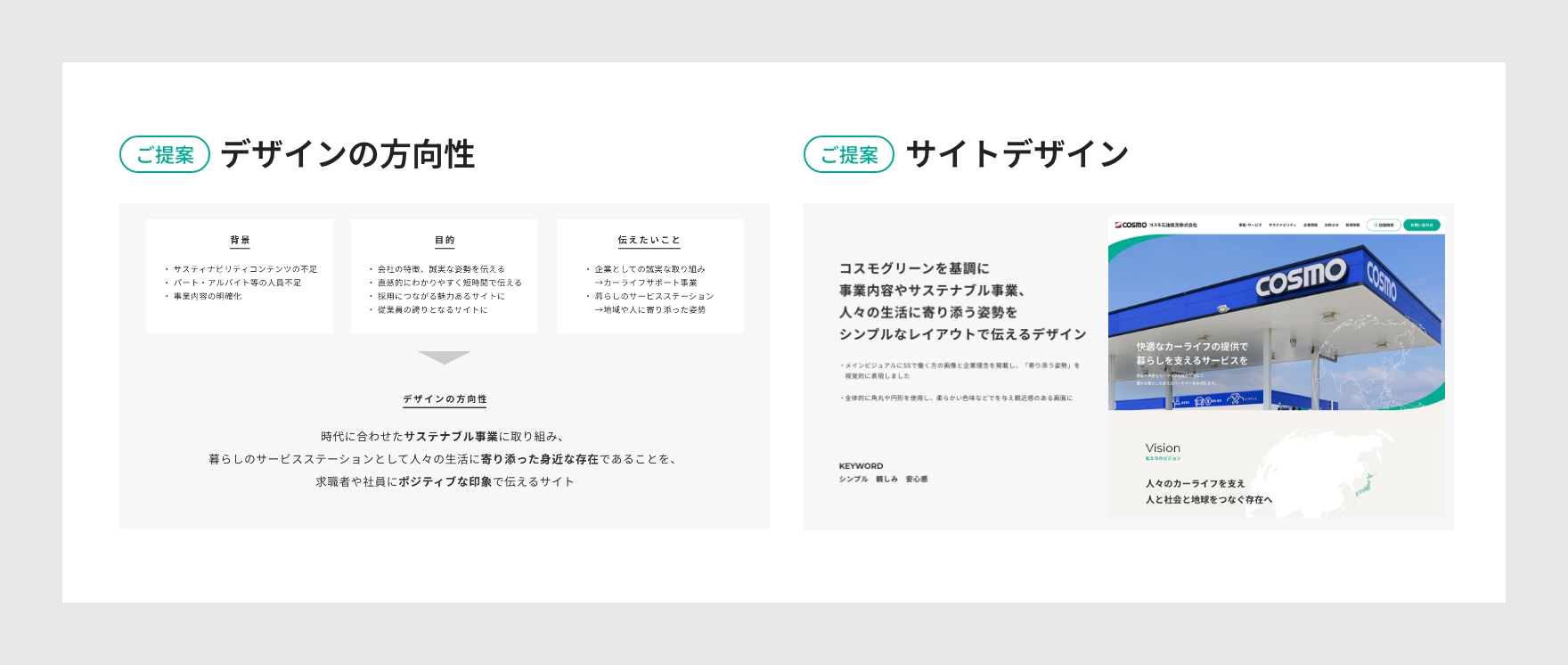 デザインの方向性資料