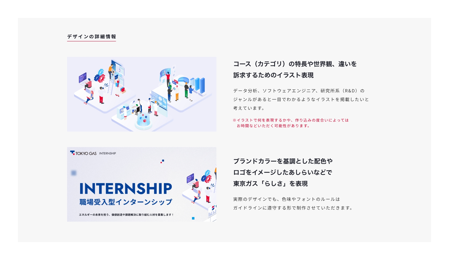 デザインの詳細資料