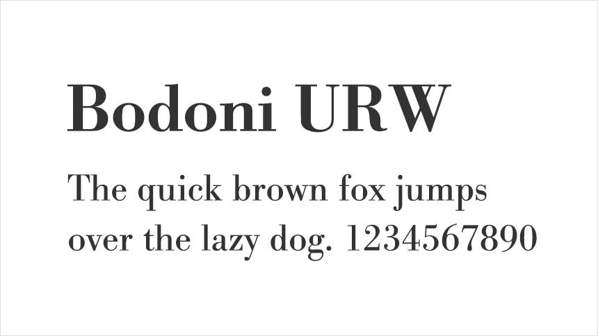 Bodoni URW