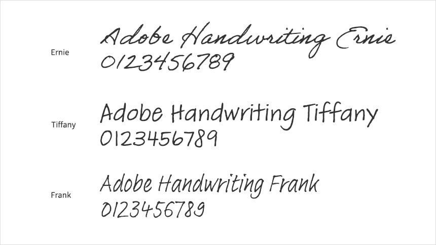 Adobe Handwriting