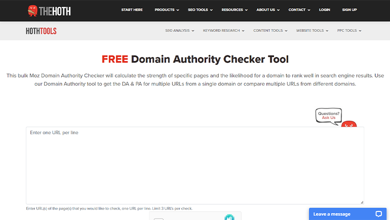 Domain Authority Checke