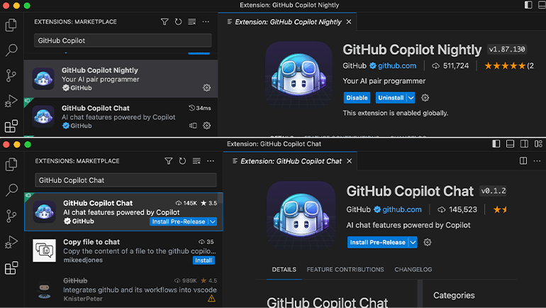 GitHubCopilotChatの事前準備